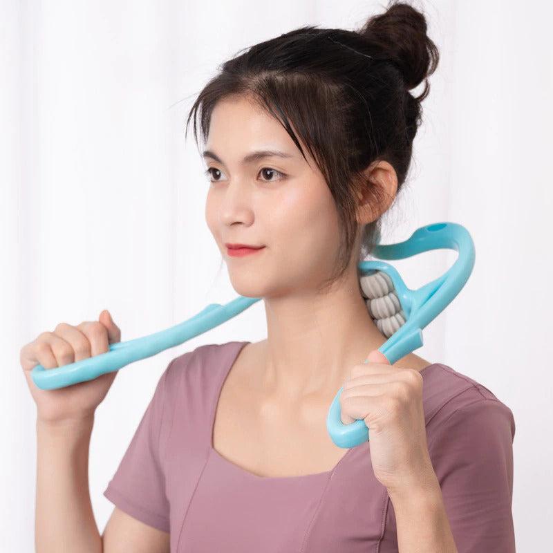 Multifunctional Manual Six-wheel Neck Massager Massage Relieve Roller Massage Tool