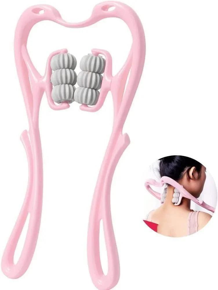 Multifunctional Manual Six-wheel Neck Massager Massage Relieve Roller Massage Tool
